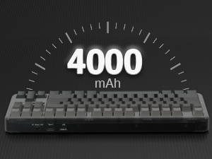 rechargeable wireless mechanical keyboard pc gaming keyboard 4000mAh keyboard black