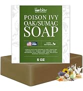 Poison Ivy Soap Bar – All Natural Poison Ivy Treatment – Anti-Itch Skin Cleanser Wash for Poison ...