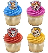 DecoPac Paw Patrol Reporting For Duty Rings, Cupcake Decorations Featuring Chase, Marshall, Skye,...