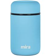 MIRA Insulated Food Jar Thermos for Hot Food & Soup, Compact Stainless Steel Vacuum Lunch Contain...