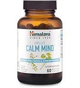 Himalaya Hello Calm Mind, with Bacopa, Gotu Kola & L-Theanine for Relaxation, Focus, Concentratio...
