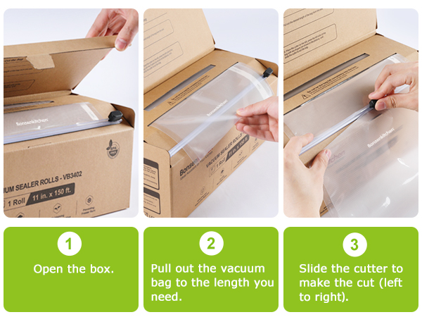 Bonsenkitchen Food Vacuum Sealer Roll Bags