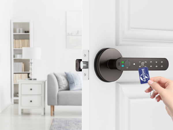 door knob fingerprint Grey