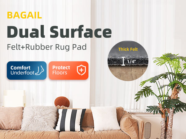 rug pad gripper 8x10 non slip cushioned thick felt rubber rug pad runner rug pad non skid