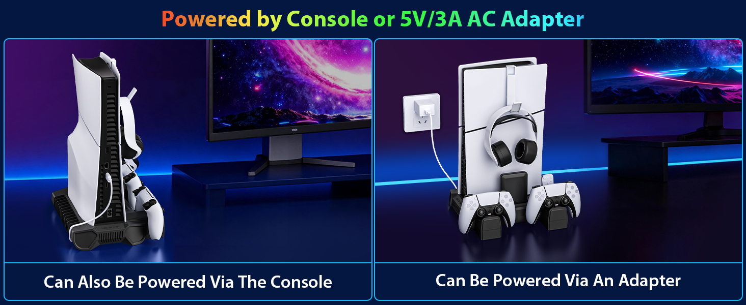 ps5 slim console stand ps5 cooling station for ps5 console