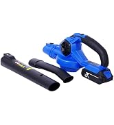 Donext Leaf Blower Cordless, 20V Leaf Blowers Battery and Charger, 2 Speed Electric Leaf Blower, ...