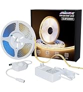 MIWISE COB LED Strip Light 32.8ft/10m,CRI 90+ Warm White 3000K High Lumen Dimmable Super Bright F...