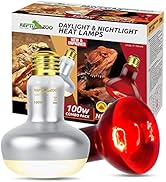 REPTI ZOO 2 Pack 100W Reptile Heat Lamp Bulbs,Upgraded Reptile Day and Night Basking Spot Bulb Co...