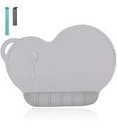 Silicone Baby Placemat - Food Grade Silicone Reusable Travel Placemat for Kids Tiny Diner Portabl...
