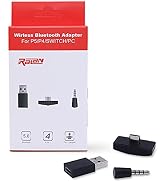 Bluetooth Dongle Adapter USB 5.0 RALAN,Wireless Mini Microphone USB Audio Adapter Receiver Compat...