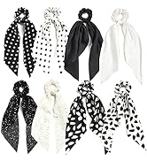 SUSULU Hair Scarf Scrunchies for Women Plain Hair Bobbles Solid Color Fabric Scrunchy Elastic Hai...