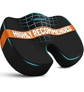 TushGuard Seat Cushion for Office Chair, Memory Foam Chair Cushion, Black | Office Chair Cushion ...