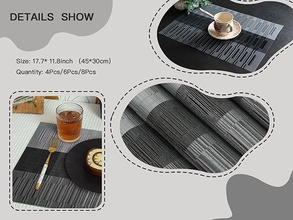 Grey Stirpe Placemats