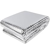 winemana Window Insulation Roll, 24IN x 10FT Reflective Heat Shield Bubble Film, Double-Sided Alu...