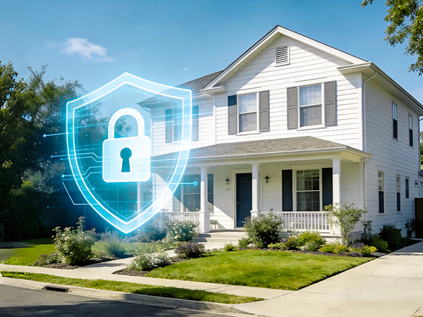Whole home security system residential property protection smart house safety shield technology