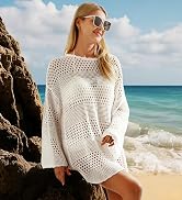 Sightor Swimsuit Crochet Cover Up for Women Bathing Suit 2025 Summer Swimwear Mesh Knit Beach Dre...