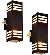 Housen Solutions Outdoor Lights Fixture Dusk to Dawn, Up Down Lights with E26 Socket, Aluminum Wa...