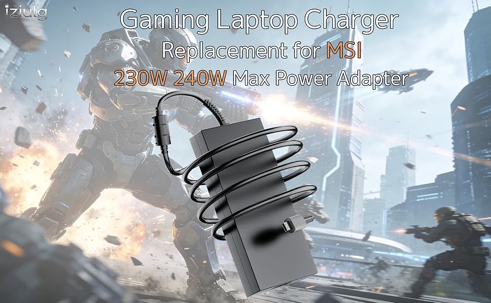 230W 240W Fit for MSI Gaming Laptop Charger AC Adapter