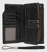 black wristlet wallet
