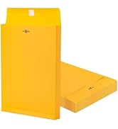 9x12 Expanding Manila Envelopes with Clasp 25 Pack, Goefun 180 GSM Heavyweight Expandable Manilla...