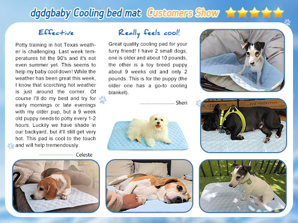 Cooling pad for dogs is washable and durable for long term daily pet use