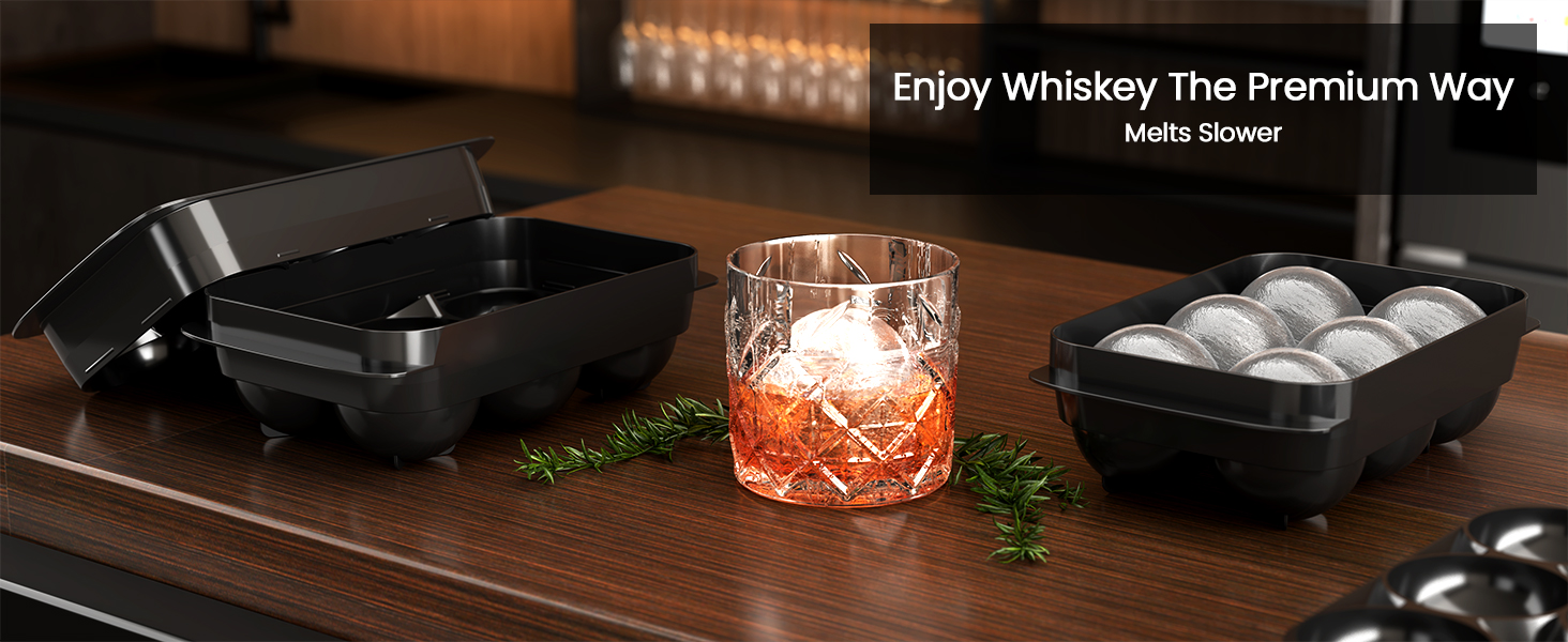 This Cigorea functional kit (molds + bin + tong) is the perfect gift for whiskey lovers