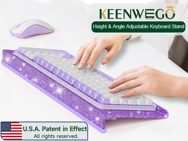 purple computer keyboard accessories