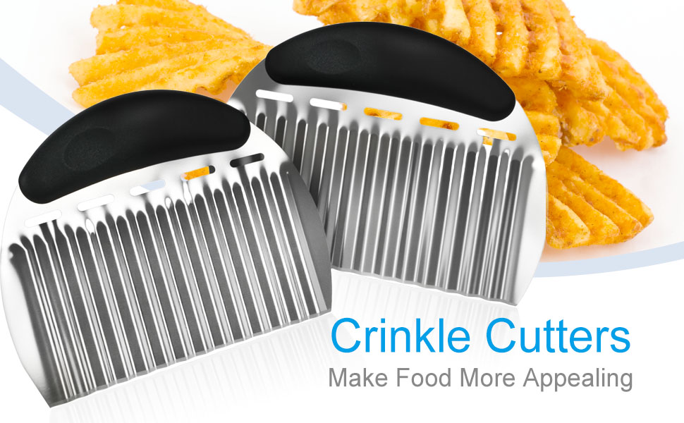 crinkle cutters make food more appealing
