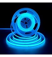 HAMRVL COB LED Strip Lights Ice Blue DC12V 16.4ft/5M 320leds/M CRI90 Bright Flexible LED Tape 8mm...