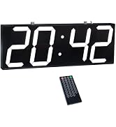 CHKOSDA Digital Wall Clock with Double Sided Display, Large Digital Clock with Timer,Alarm,Temper...