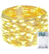 1-Pack Fairy Lights Battery Operated with Timer, 16FT 50 LED String Lights Indoor Outdoor, Cuttab...