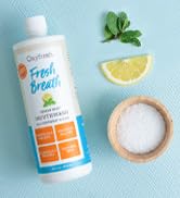 Premium Oxyfresh Lemon Mint Fresh Breath Mouthwash – Oral Rinse for Bad Breath – SLS & Fluoride F...