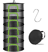 Coopache 6 Layer Herb Drying Rack Hanging Mesh Plant Dry Net Basket for Herbs Plants Flower Veget...