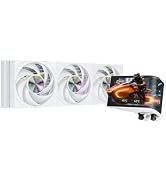 PCCOOLER DV360 360mm AIO CPU Cooler, 6.67" AMOLED Curved Display, 320W TDP | 3000RPM PWM Fans 83 ...