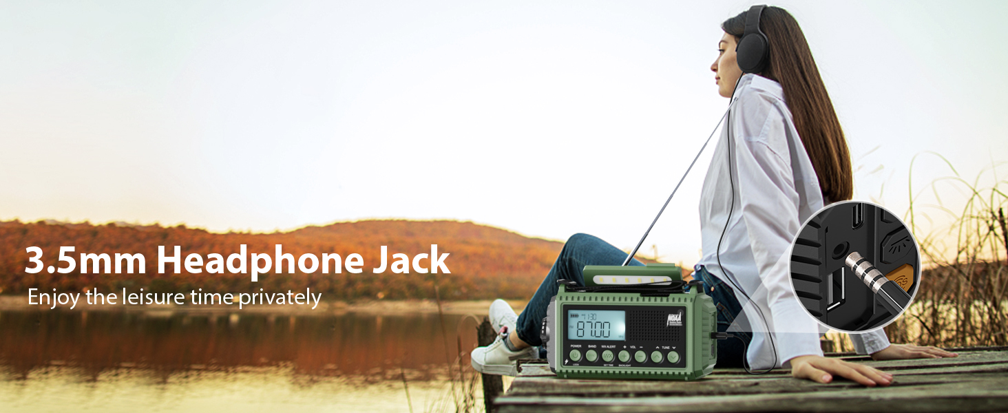 Radio with headphone Jack