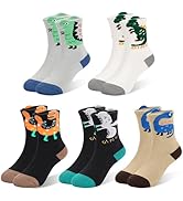GENTABY Boys Crew Socks for Toddlers kids, 5 Pairs Warm Thick Thermal Heavy Cozy Cotton(1-12 Year...