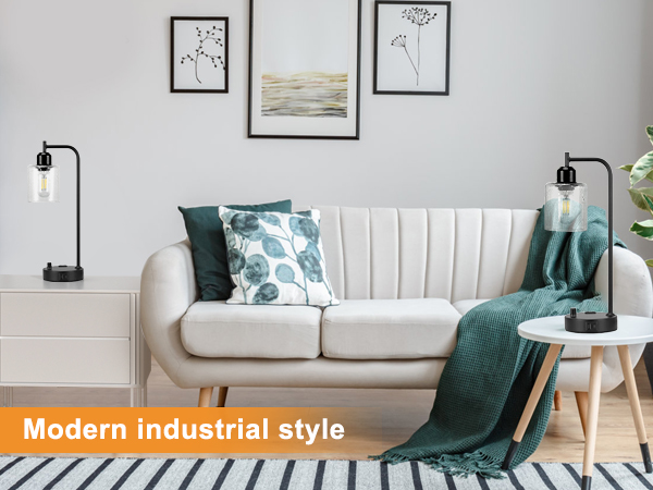 lamp with charging station