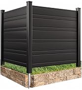 YITAHOME 44" W X 44" H Air Conditioner Fence Privacy Screen, Outdoor Trash Can Enclosure with Met...