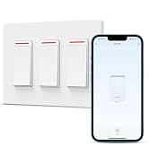 Milfra 3Gang Smart Light Switch Single-Pole 3way 4way smart switch 2.4GHz WiFi,2024 New Model 10A...
