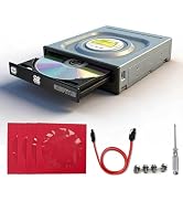 GODBPNYMU Internal Optical Drive for PC Tower, 24x DVD/CD RW Burner, 5.25 SATA, for Windows 7/8/1...