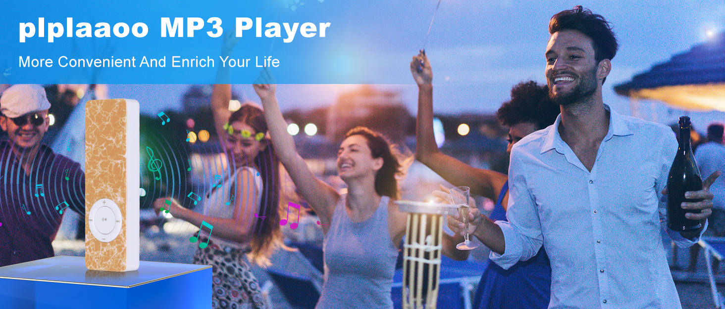 Portable HiFi Lossless Sound MP3 Music Player Support Up to 64GB Memory Card(E)