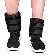 JBM Adjustable Ankle Weights Wrist Leg Weights with Double Adhesive Straps for Walking Jogging Gy...