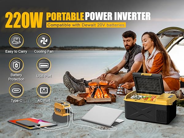 220W portable power inverter