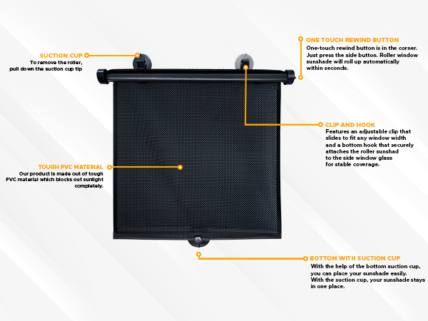 EcoNour Retractable Roller Sunshade