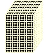 3/8" Small Colored Dot Stickers 2880 PCS Round Circle Stickers Tiny Black Coding Labels Mini Stic...