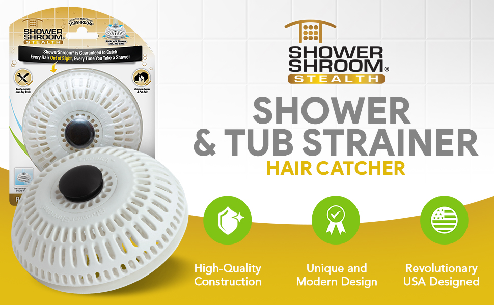 shower shroom, shower strainer, hair catcher, drain protector