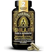 Double Strength Organic Ultra Premium SHILAJIT 500mg per Capsule|Pure Himalayan Shilajit Resin Ex...