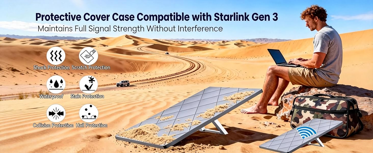 Protective Cover Case Compatible with Starlink Gen 3