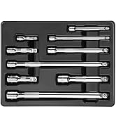 DURATECH Wobble Extension Bar Set, 1/4", 3/8", 1/2" Drive Socket Extension Bar Set, Cr-V Steel, C...