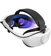 YOGES Battery Head Strap Compatible with Meta Quest 3 & Quest 3S, Rechargable Headstrap to Extend...